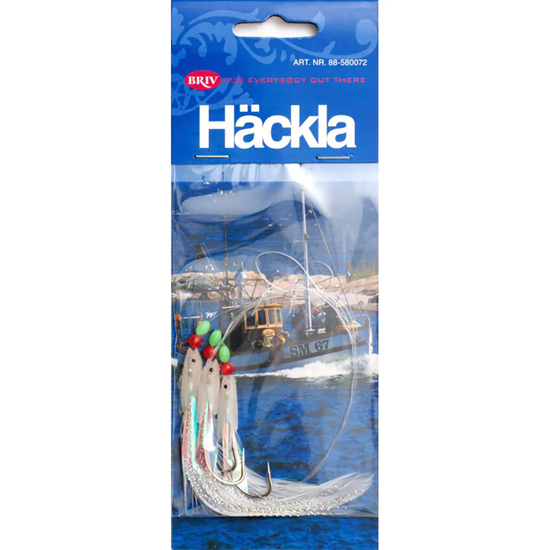 Fiskedrag Briv Häckla Fisk 3 Krokar