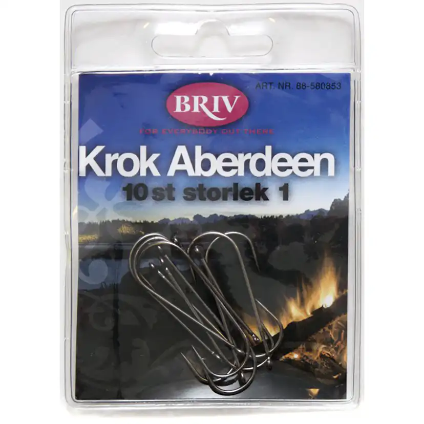 Fiskekrok Briv Aberdeen 10-Pack Stl 1
