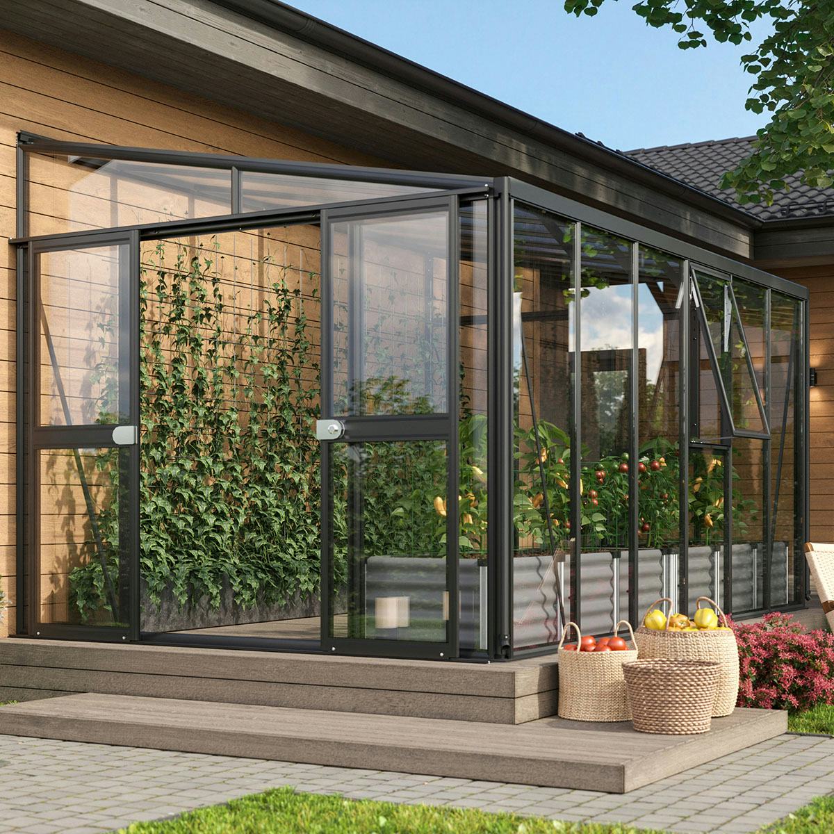 Växthus Vitavia Helena Vägg 10,56 kvm