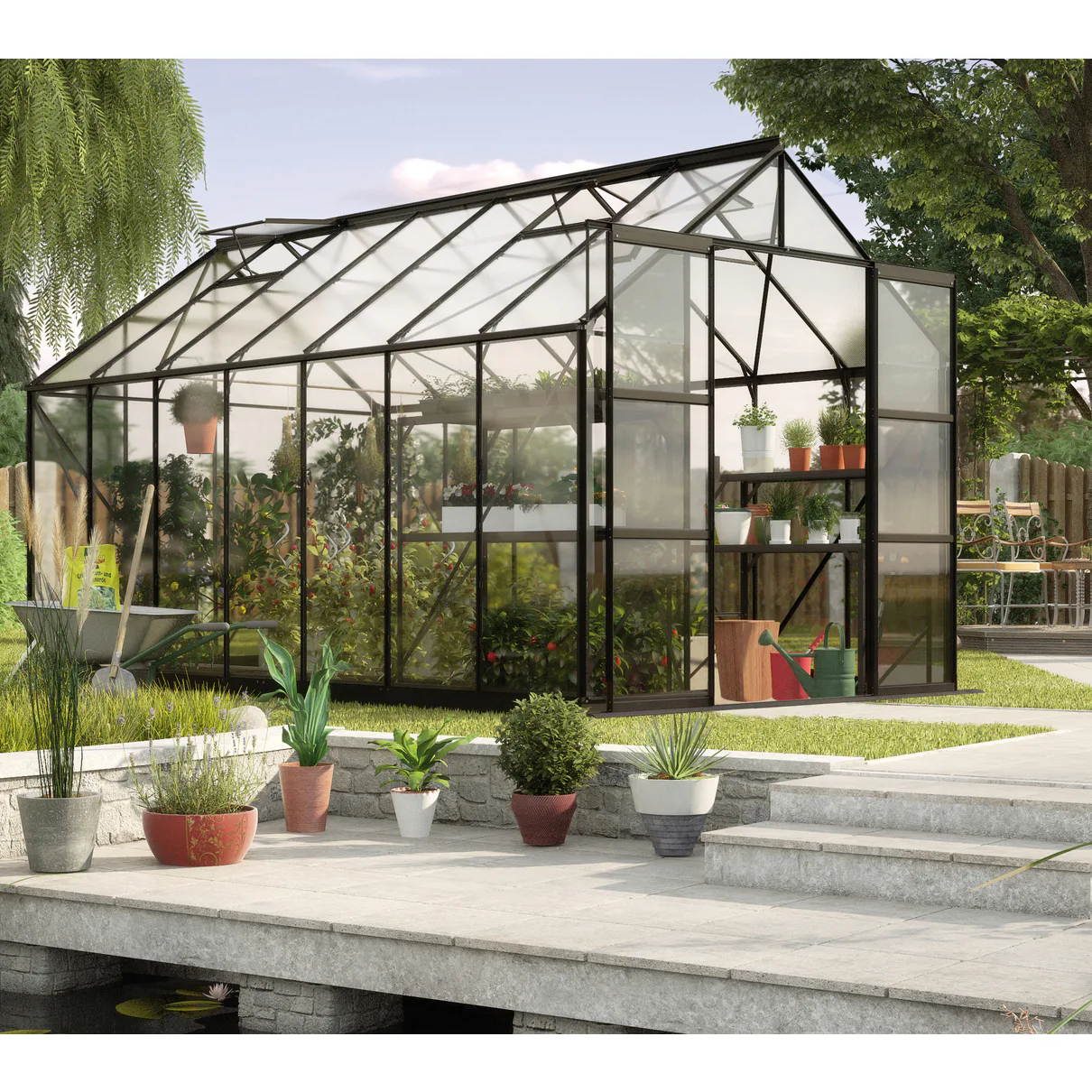 Växthus Vitavia Phoenix med Sockel