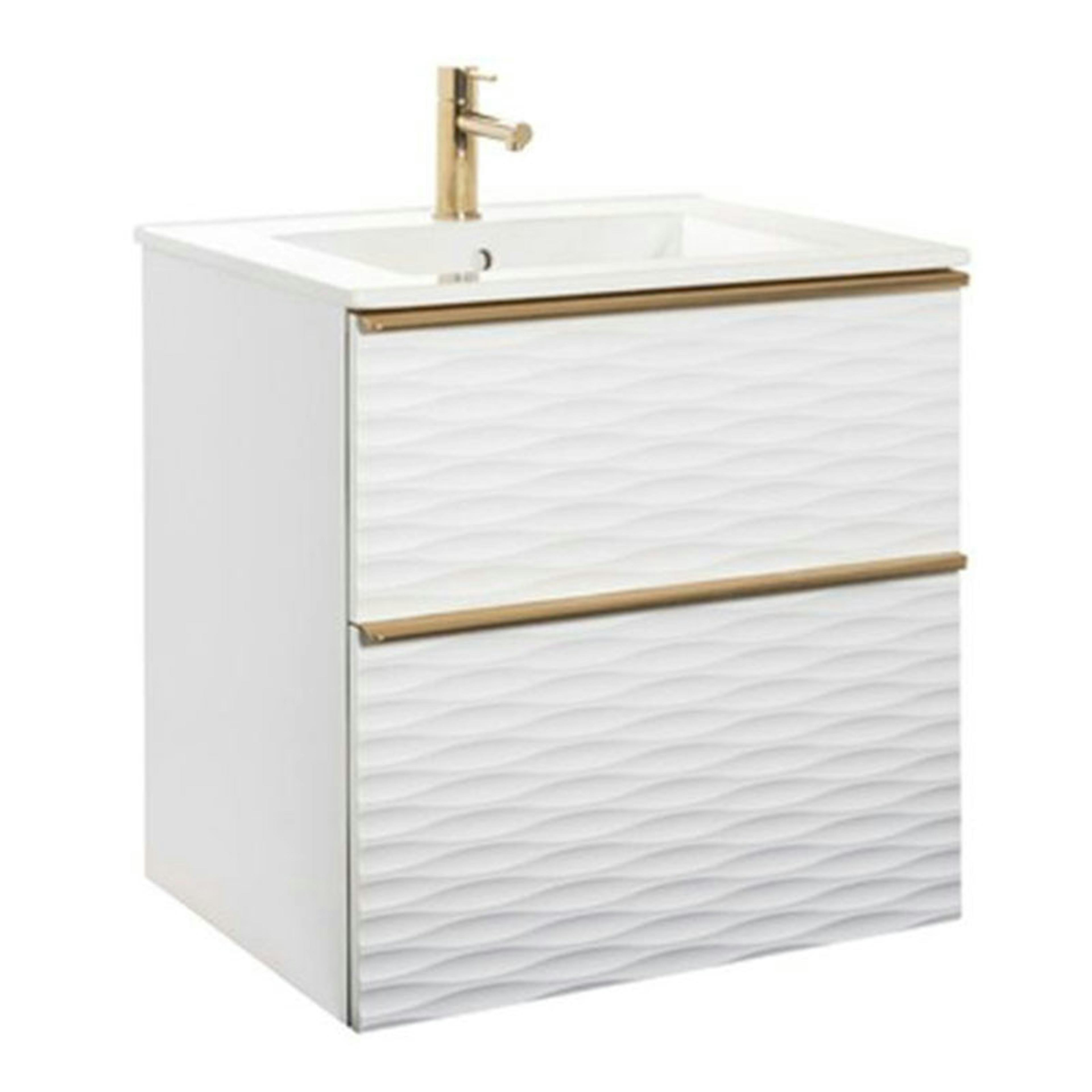 Tvättställsskåp Alterna Isella Aqua Wave med Ariella Tvättställ