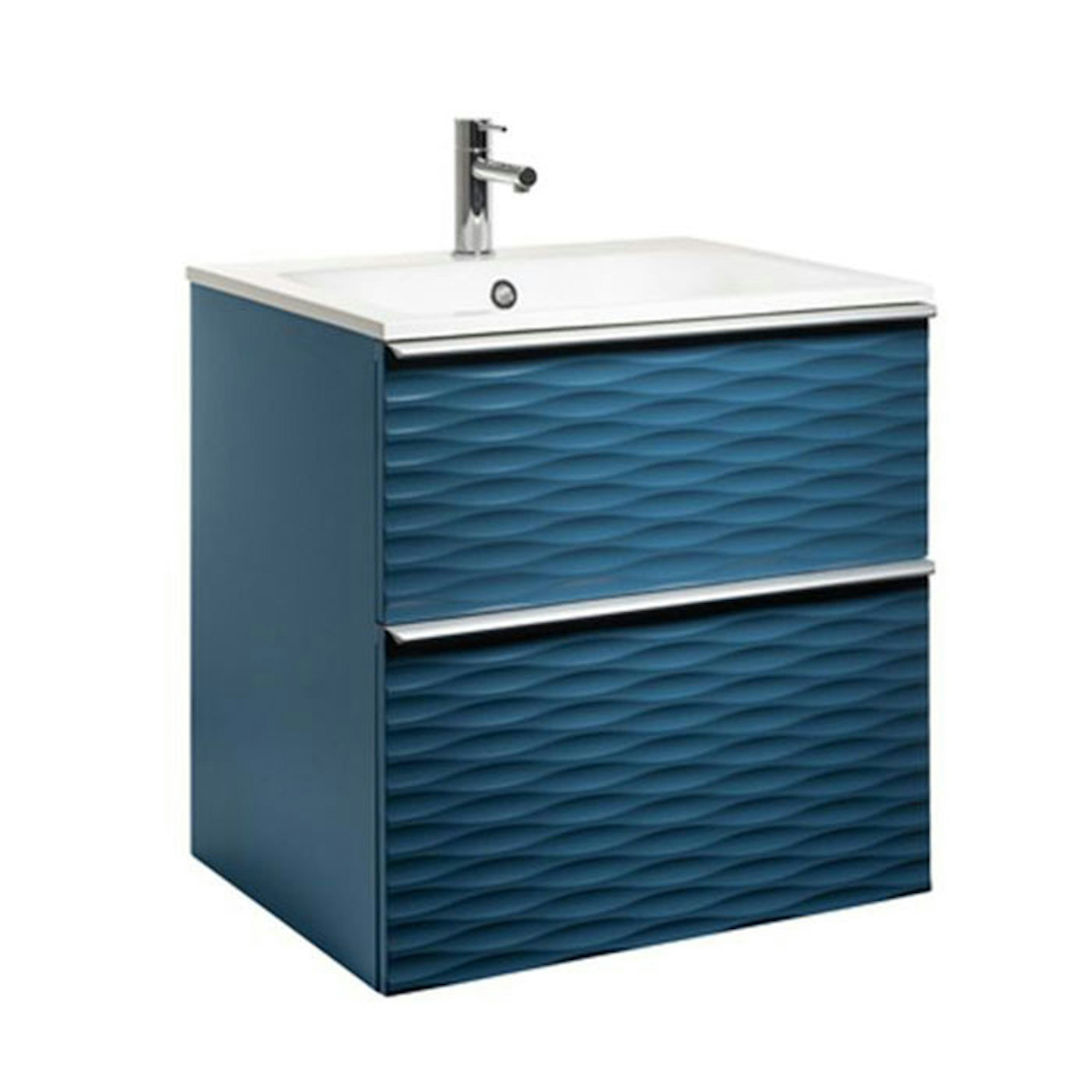 Tvättställsskåp Alterna Isella Aqua Wave med Ariella Tvättställ Mineralkomposit