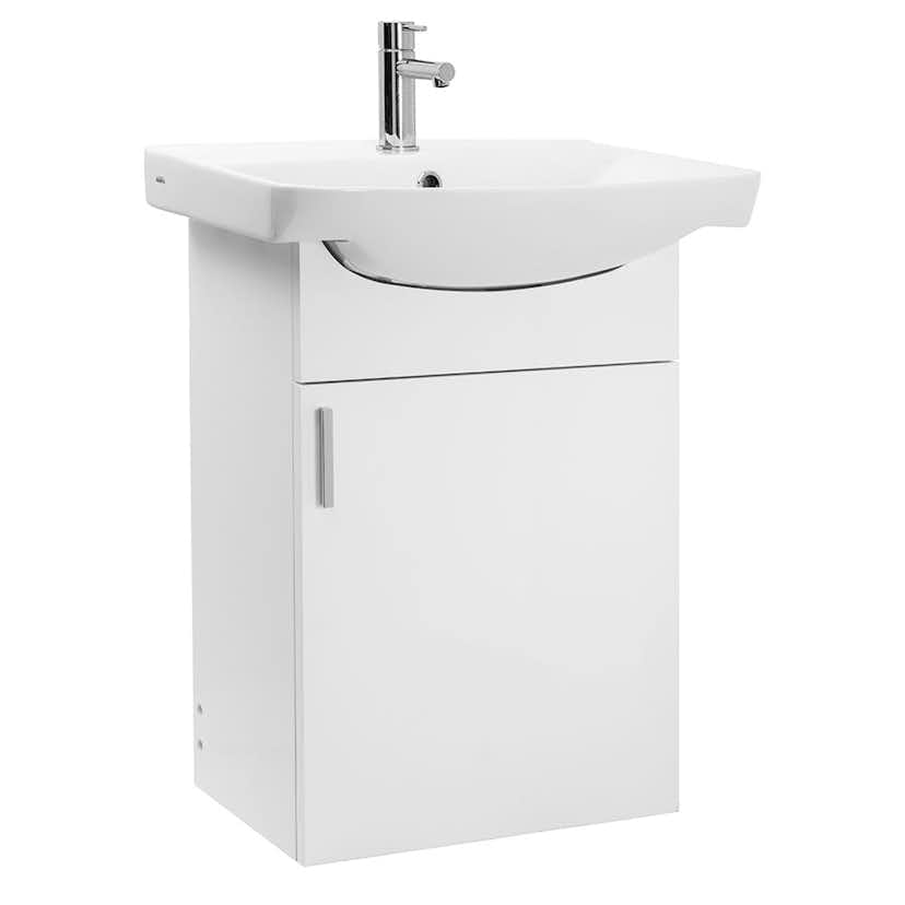 Tvättställsskåp Alterna Basic Aqua med Picto Tvättställ