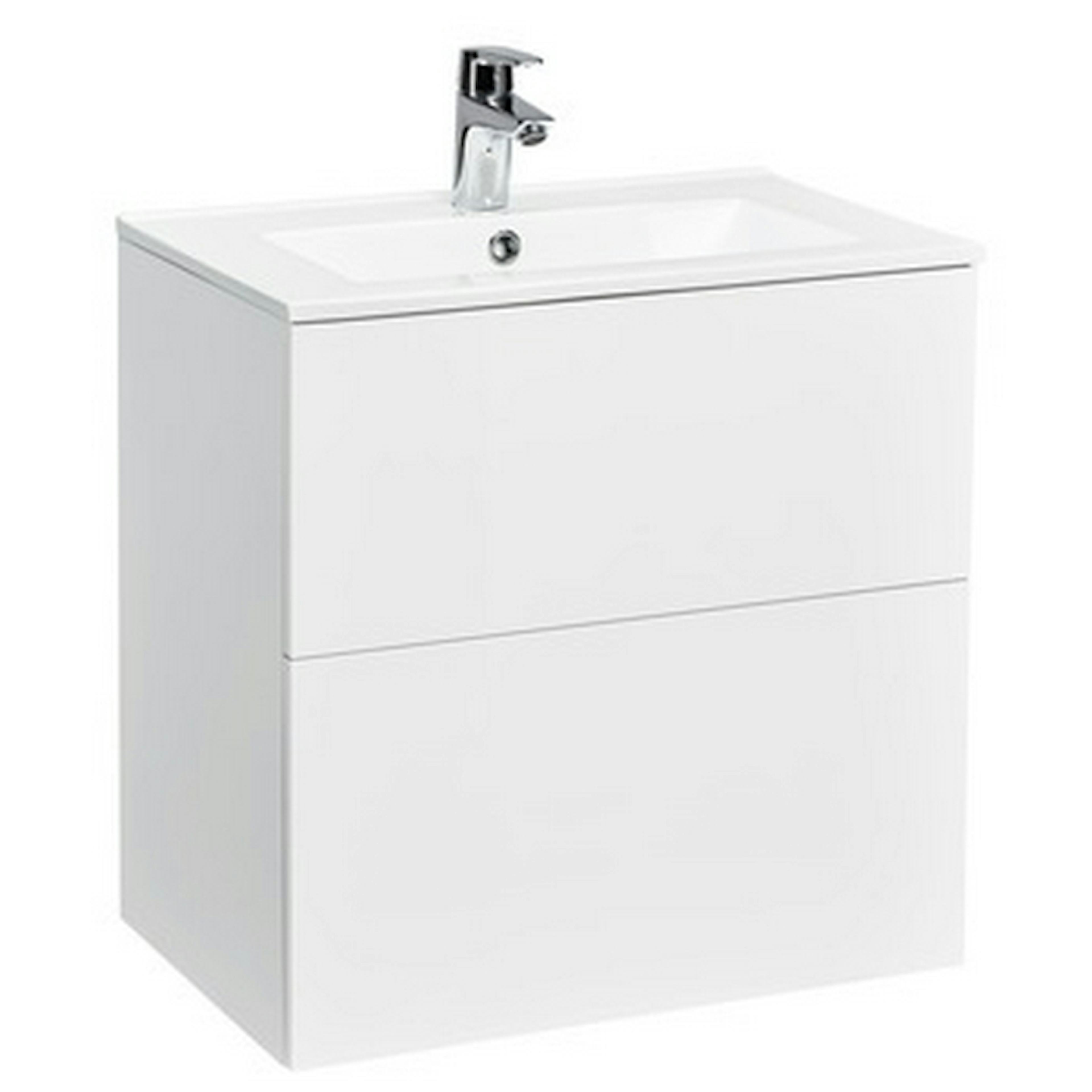 Tvättställsskåp Alterna Isella Kompakt med Ariella Porslin Tvättställ