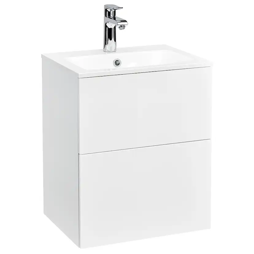 Tvättställsskåp Alterna Isella med Ariella Mineralkomposit Tvättställ