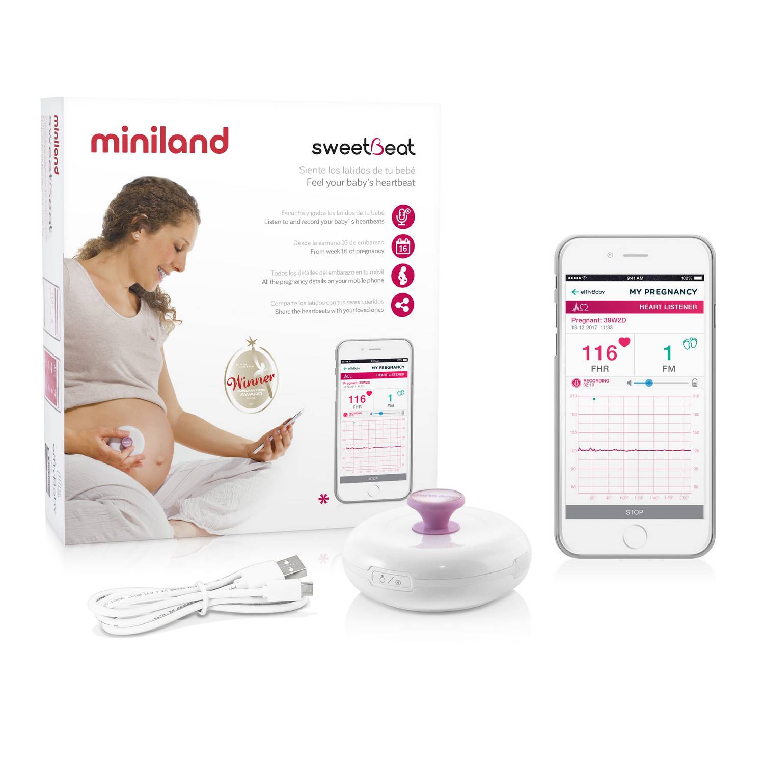 Hjärtlyssnare Miniland Sweet Beat