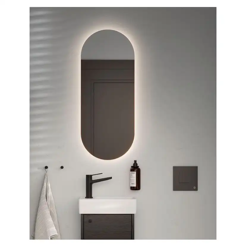 Spegel Gustavsberg Artic Small med Belysning