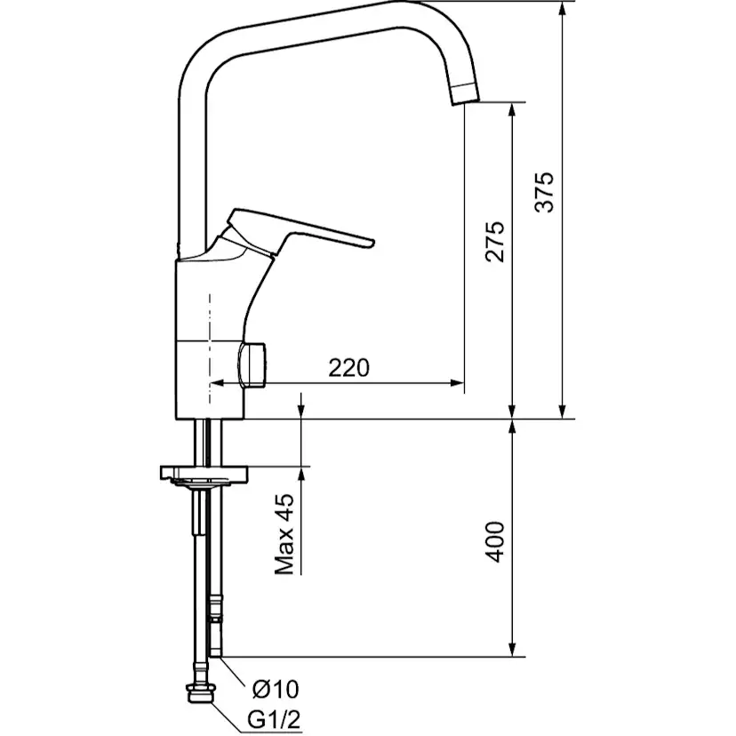 Köksblandare FM Mattsson Siljan LF
