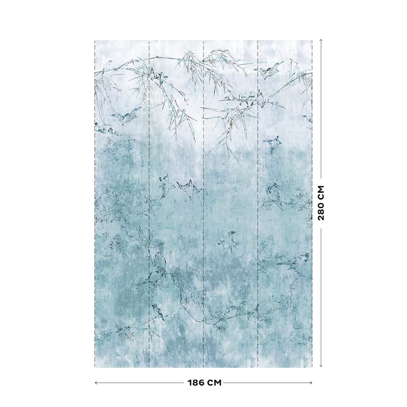 Fototapet Art For The Home Japenese Birds 280x186cm