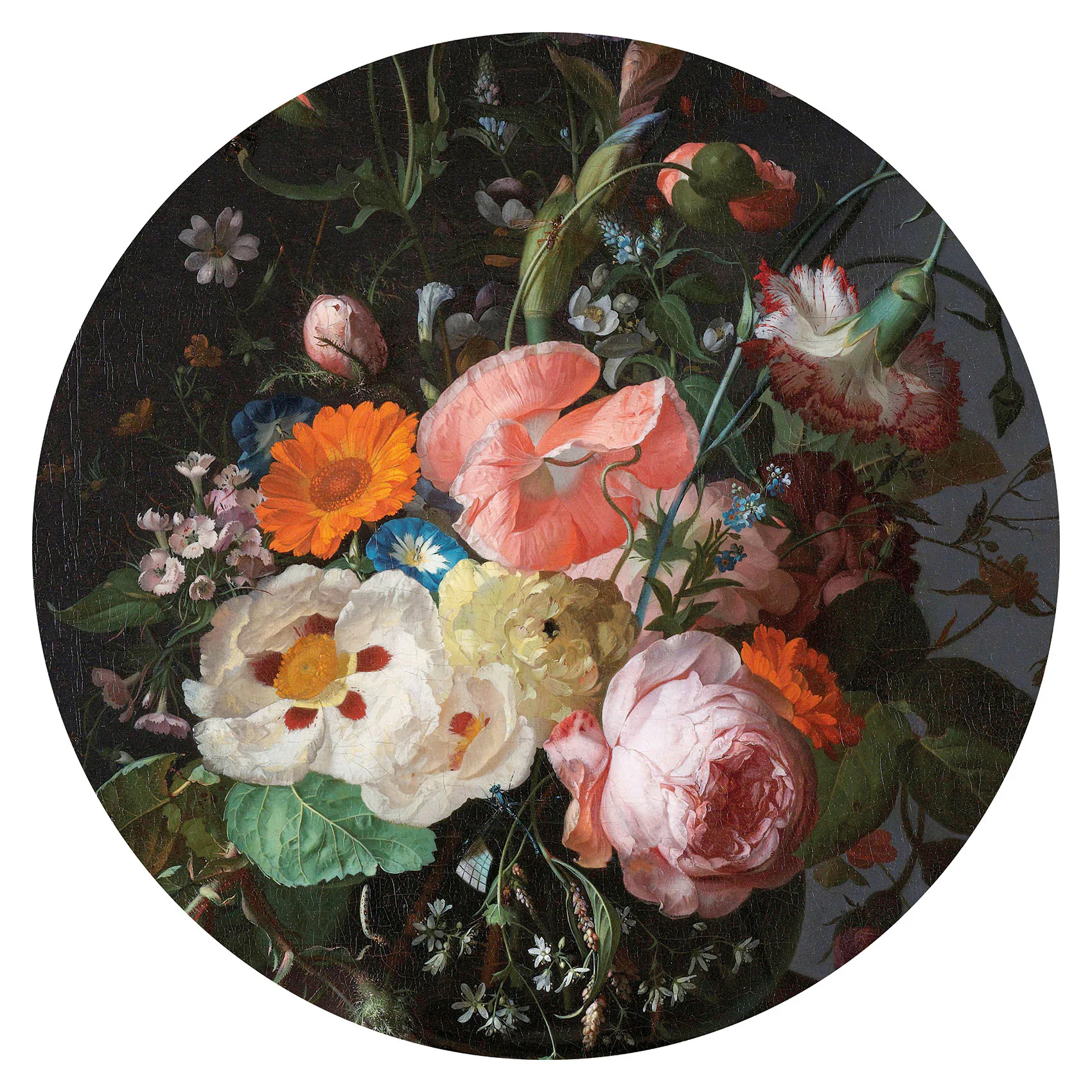 Wallcirkel Art for the Home Rijksmuseum Flowers ø100