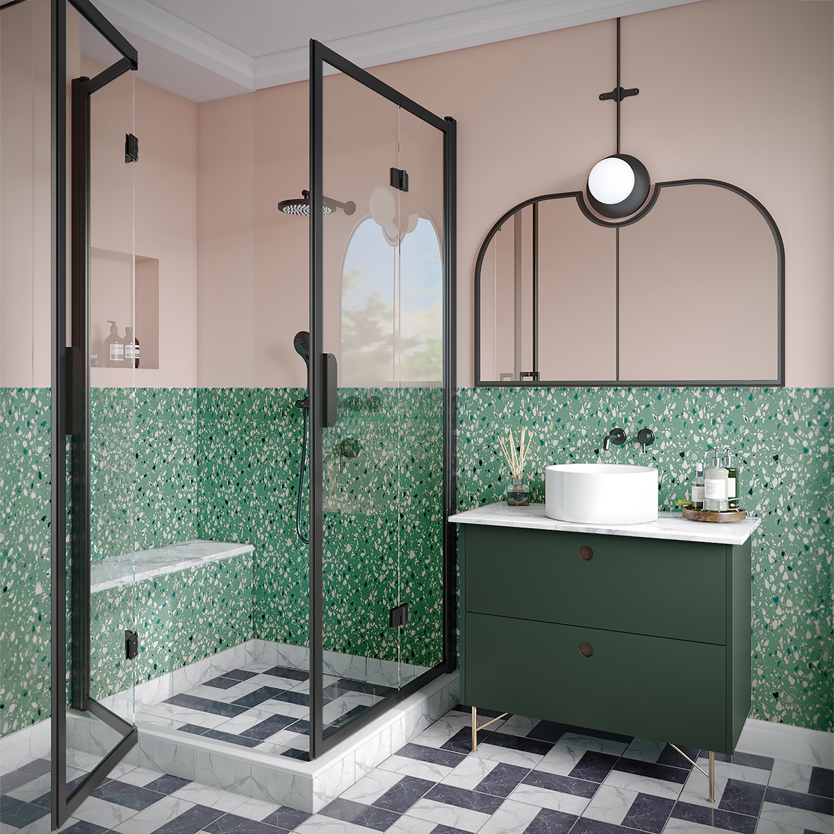 Duschhörn Hietakari Bläk 899 New York Vikbara Dörrar