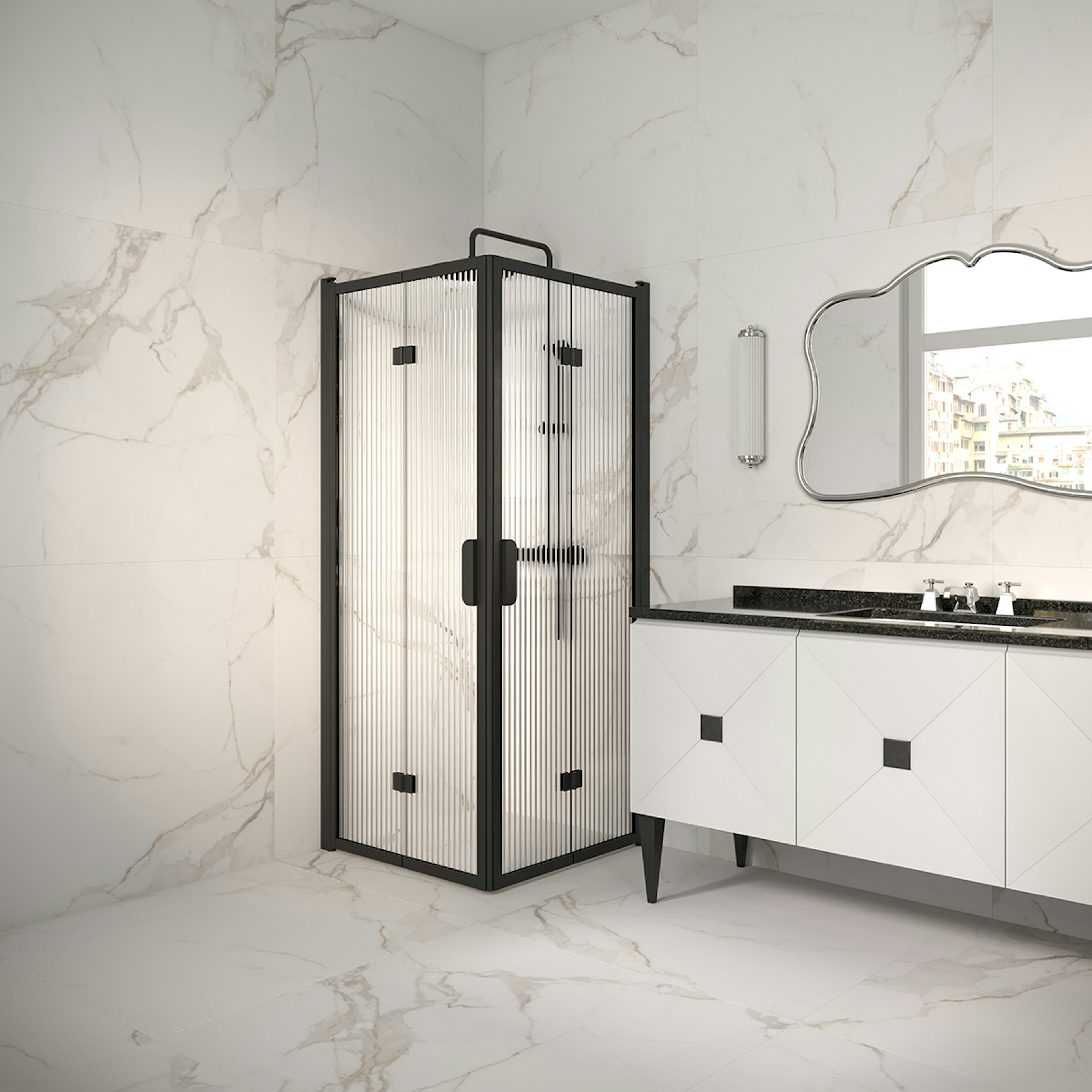 Duschhörn Hietakari Bläk 899 New York Vikbara Dörrar