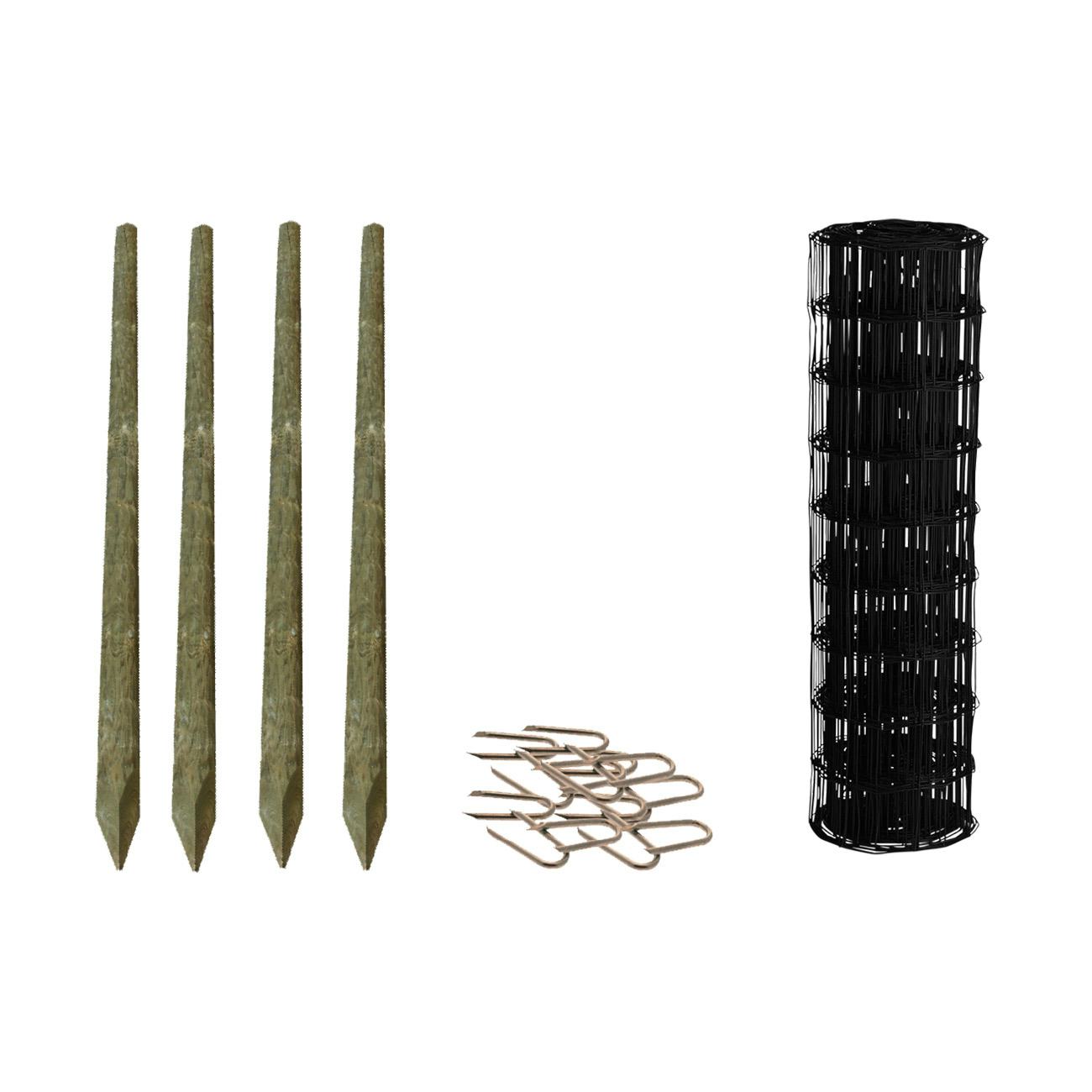 Villastängsel HORTUS Svart Lyx Komplett Set