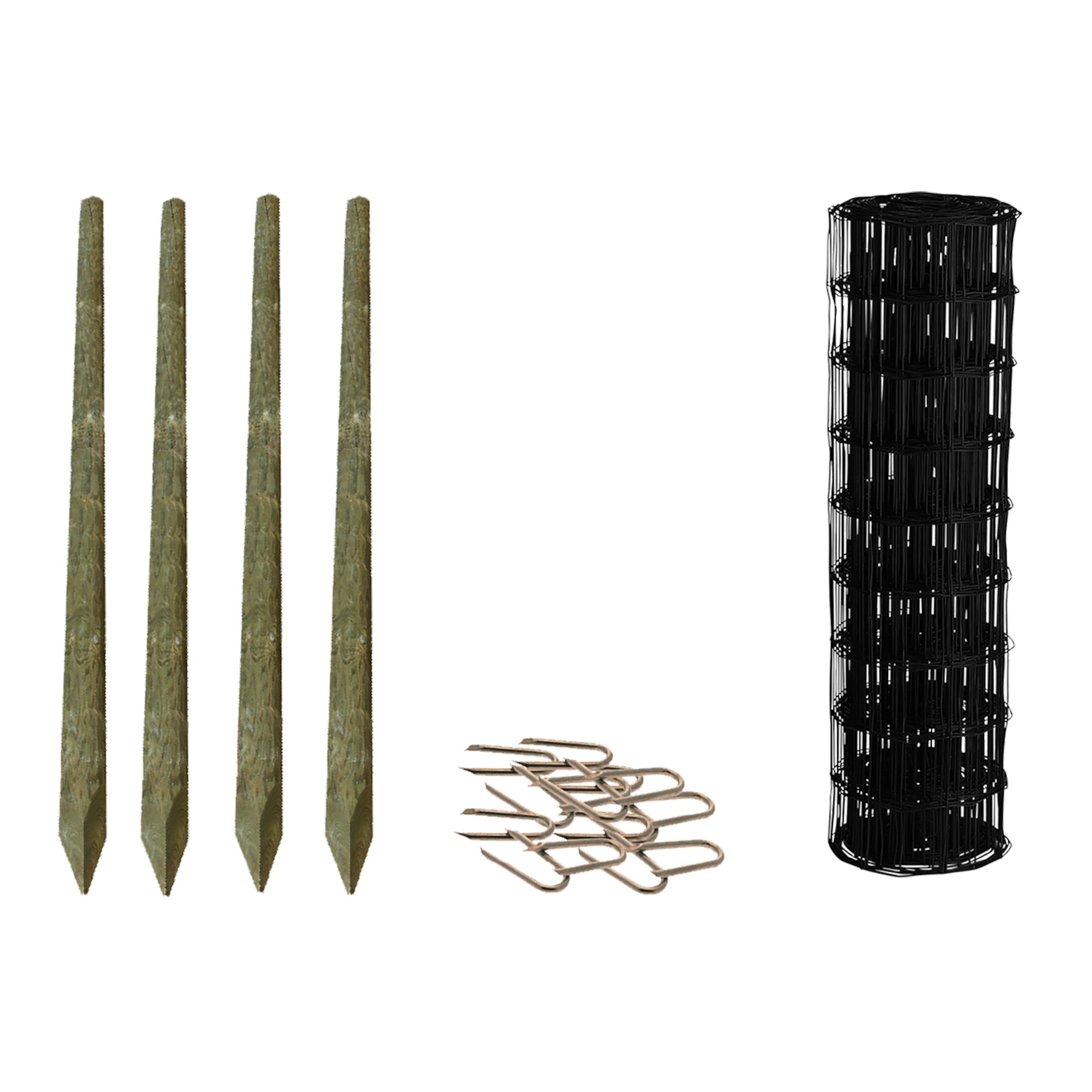 Villastängsel HORTUS Svart Lyx Komplett Set