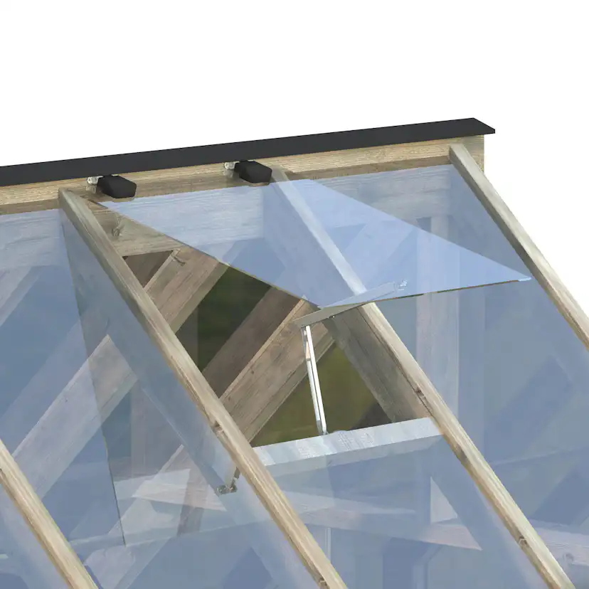Växthus Palmako Emilia Fristående med Härdat Säkerhetsglas & Tryckimpregnerat Trä, 8,7 m²