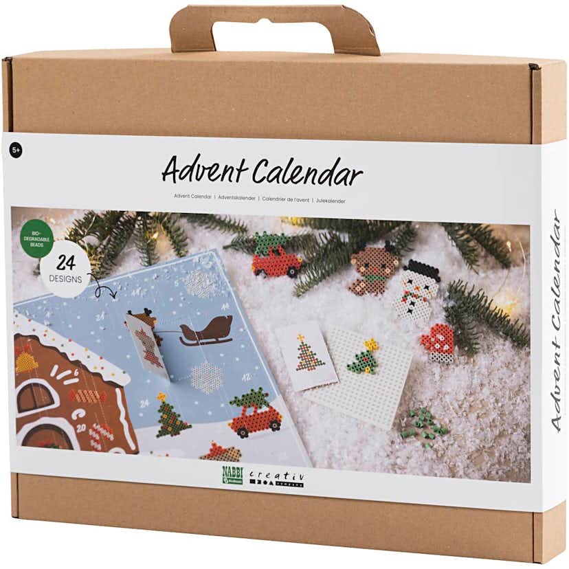 Adventskalender Creativ Company Nabbi BioBeads 24 designer