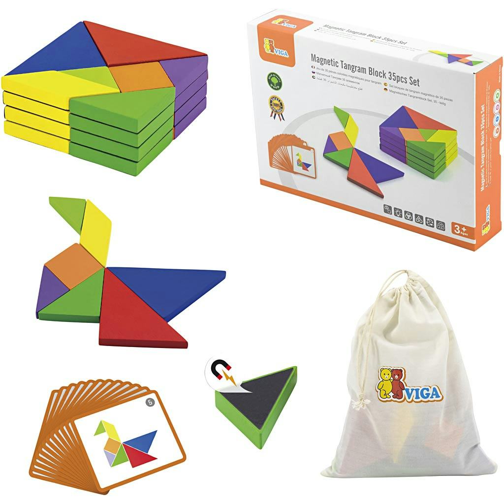 Tangram-Spel Creativ Company VIGA Magnetiskt