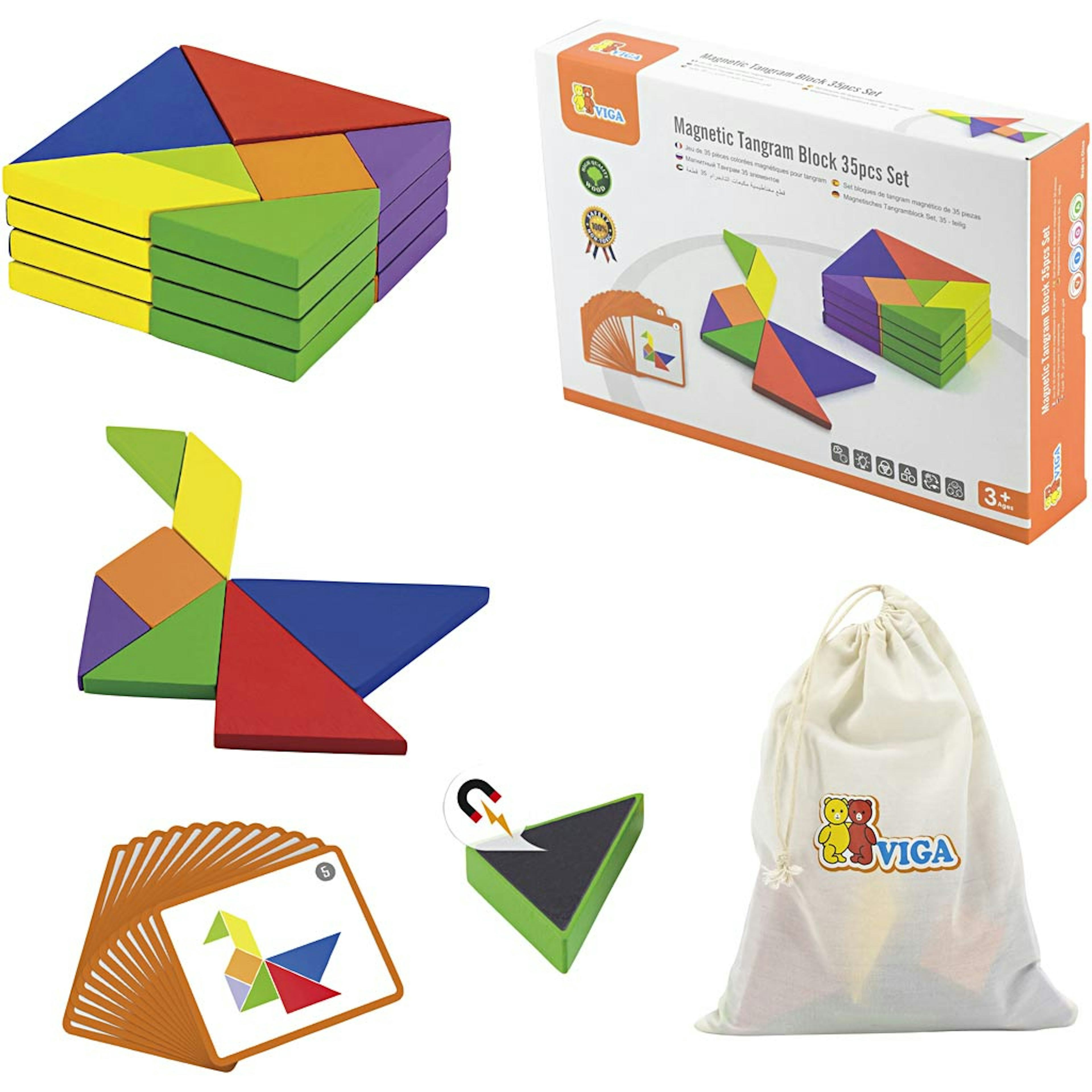 Tangram-Spel Creativ Company VIGA Magnetiskt
