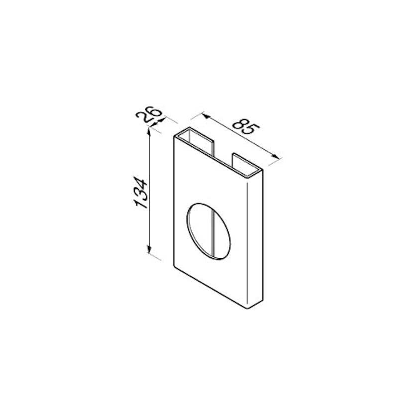 Sanitetspåshållare Geesa Nemox