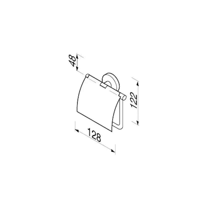 Toalettpappershållare Geesa Nemox med Lock