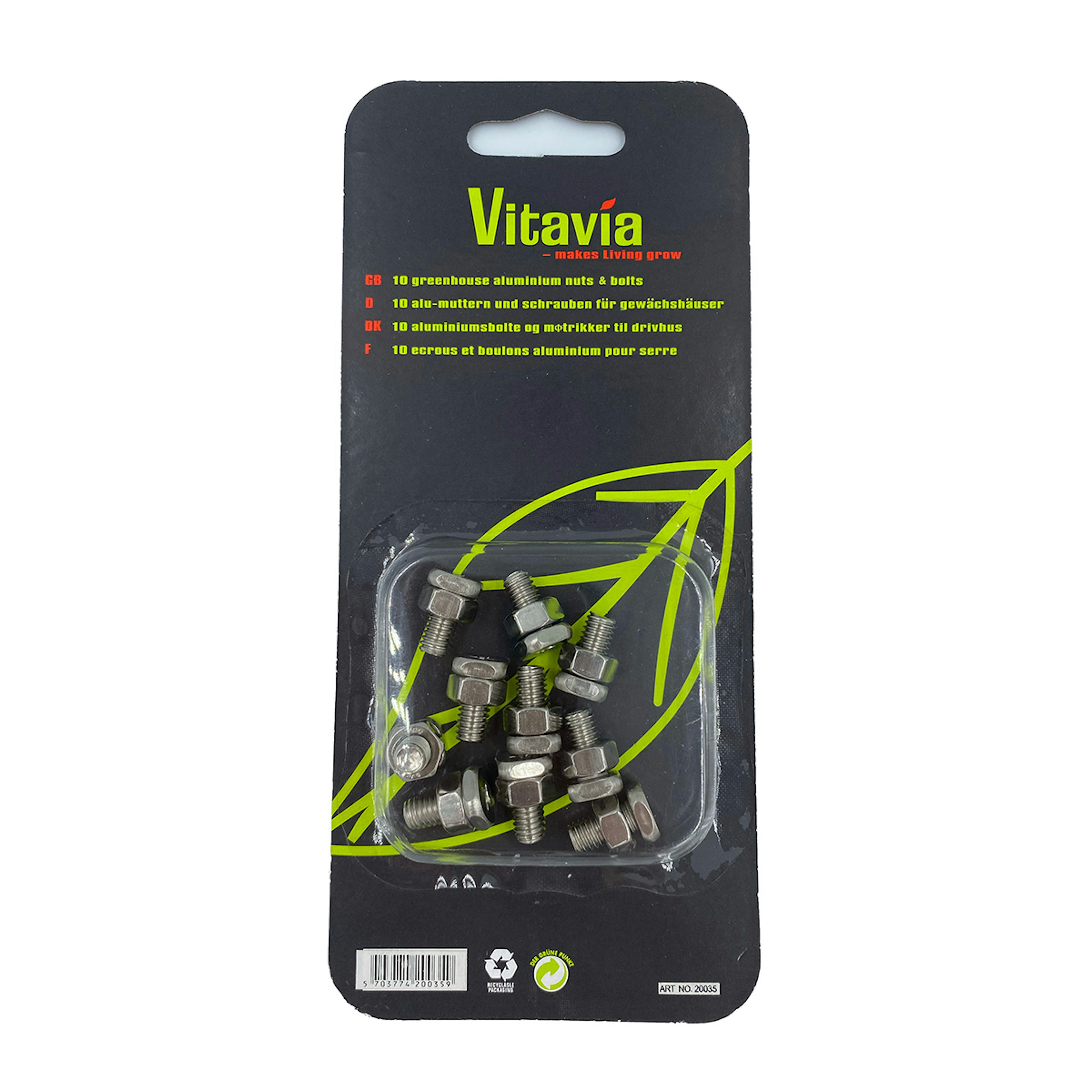 Bult och Mutter Vitavia Rostfri 10 st