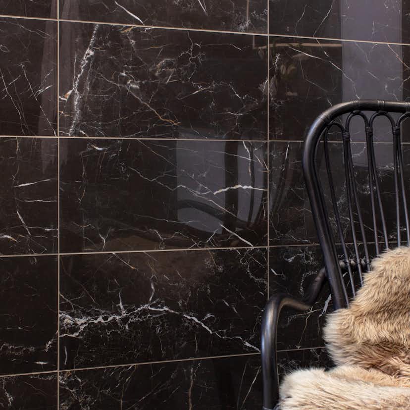 Klinker Ceramiche Keope Elements Lux Port Laurent Svart 30x60 cm