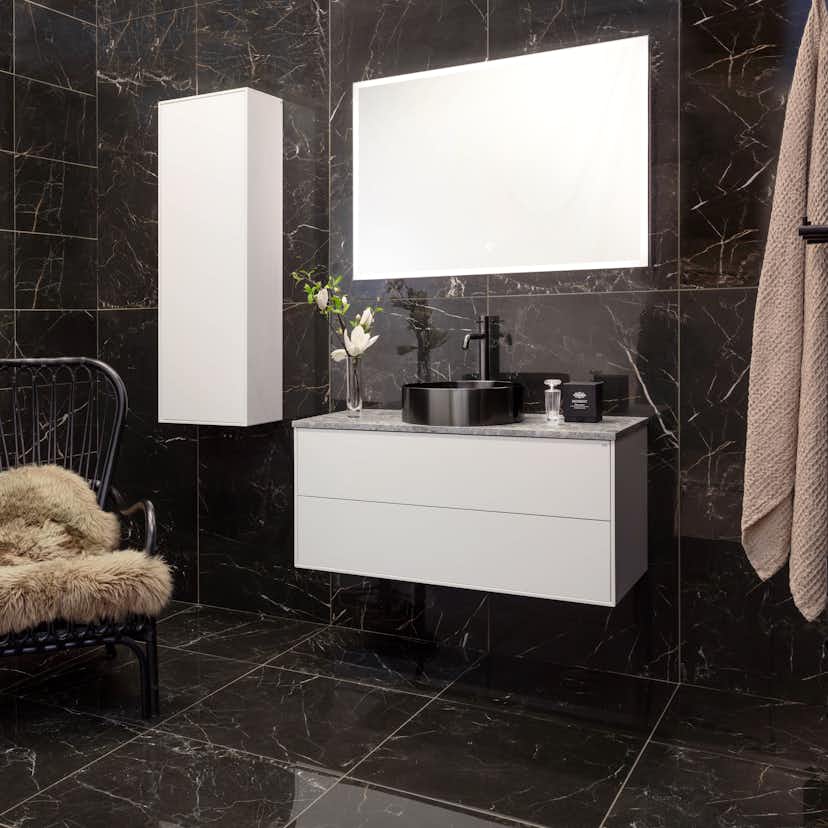 Klinker Ceramiche Keope Elements Lux Port Laurent Svart 30x60 cm