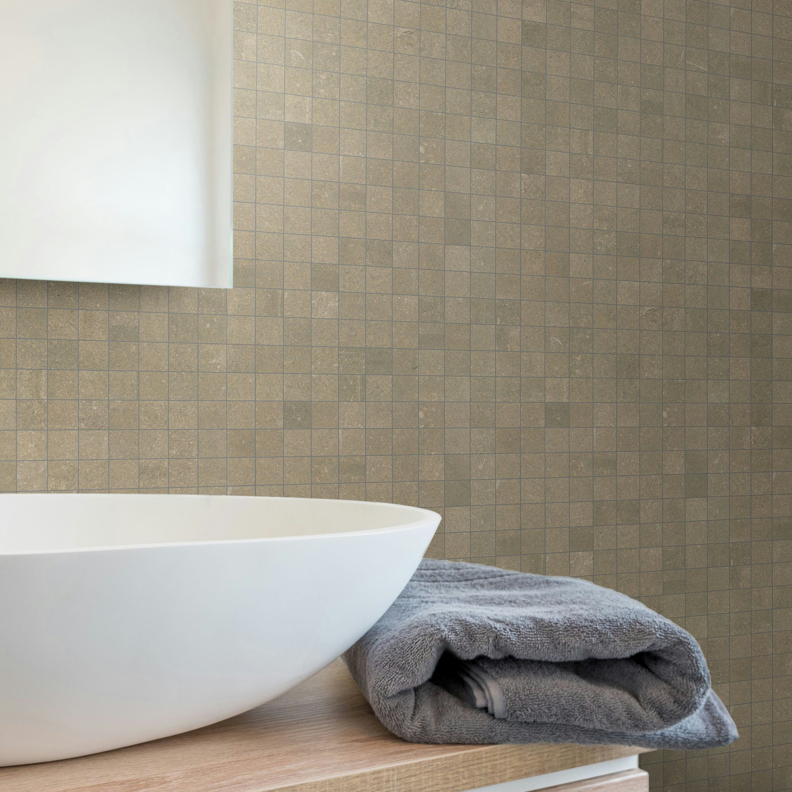 Mosaik Ceramiche Keope Back Brun 3x3 cm