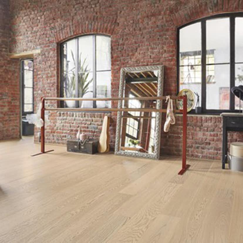 Trägolv Tarkett Shade Ek Cream White Plank XT 1-Stav