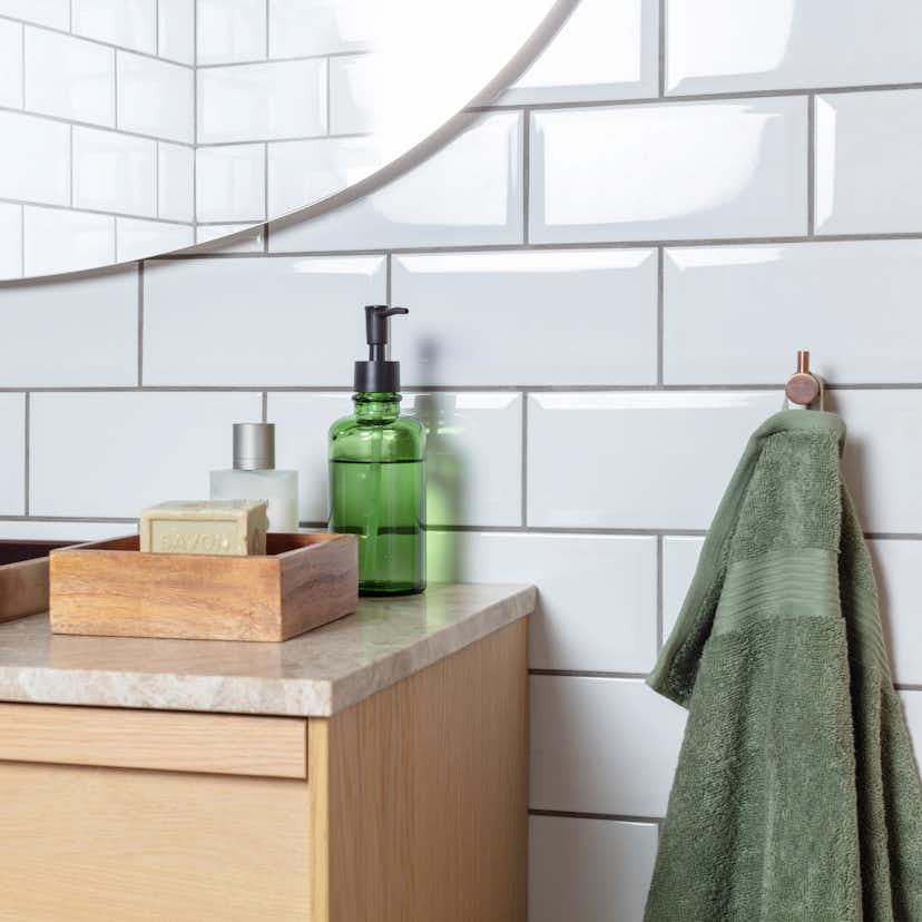 Kakel Arredo Color Vit Metro Biselado Blank 10x20