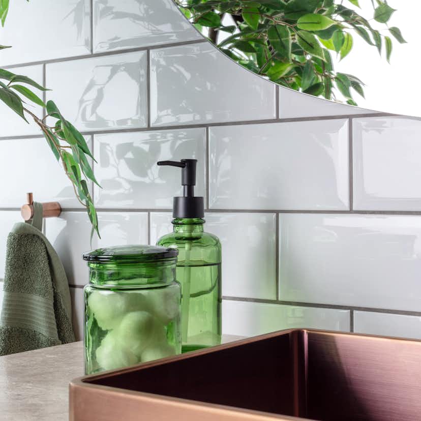 Kakel Arredo Color Vit Metro Biselado Blank 10x20