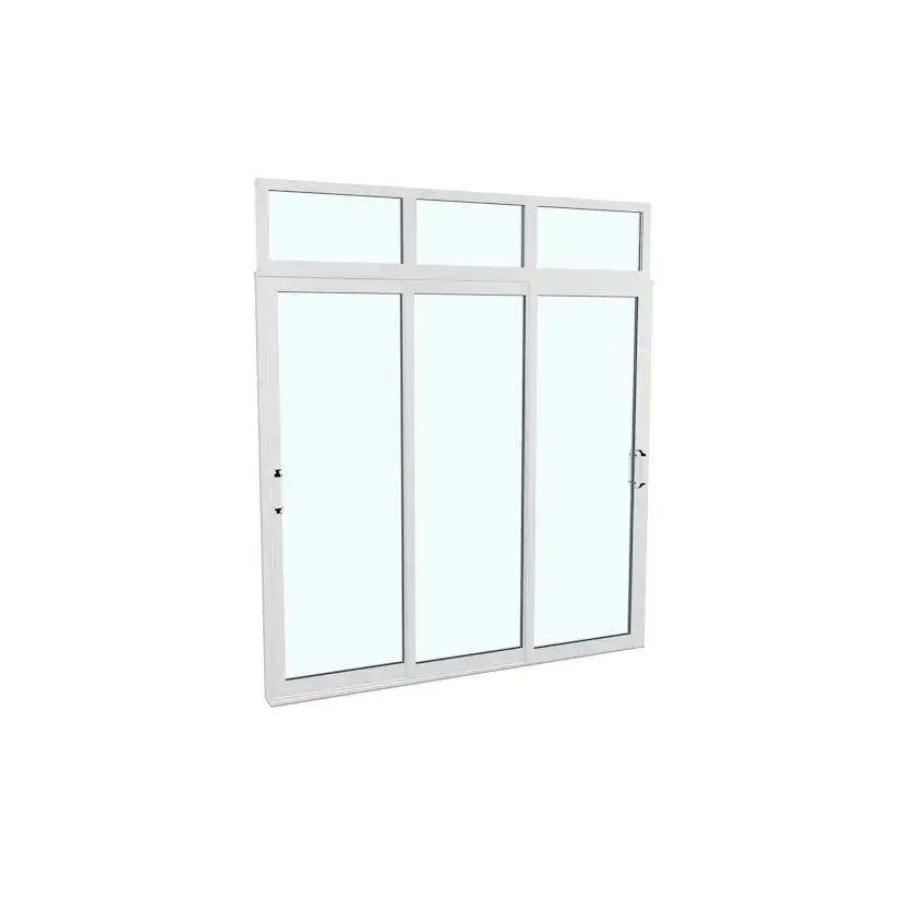 Skjutdörr med Överljus Landskap Robust Vår och Höst 3-del