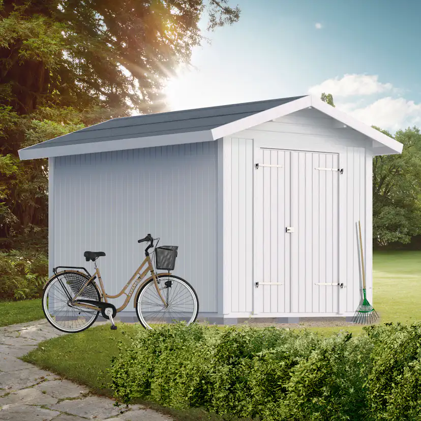 Förråd Vibostugan Finnstorp 7,5 m² Redskapsbod i Trä med Sadeltak