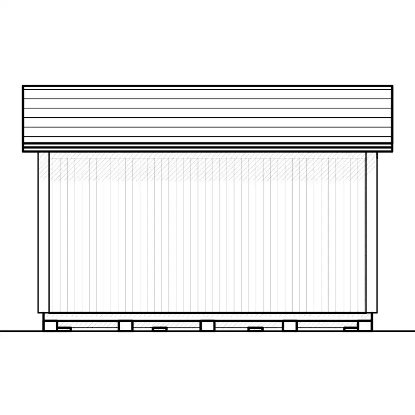 Attefallshus Vibostugan Njuta Funkis 20-2 19,6 m² Trähus