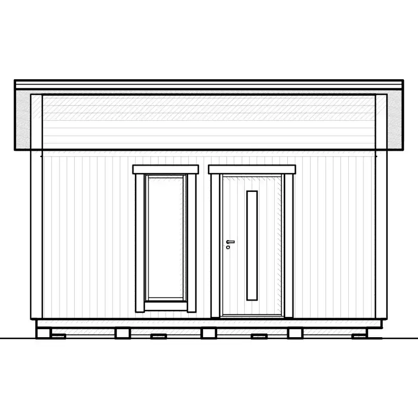 Attefallshus Vibostugan Njuta Funkis 20-3