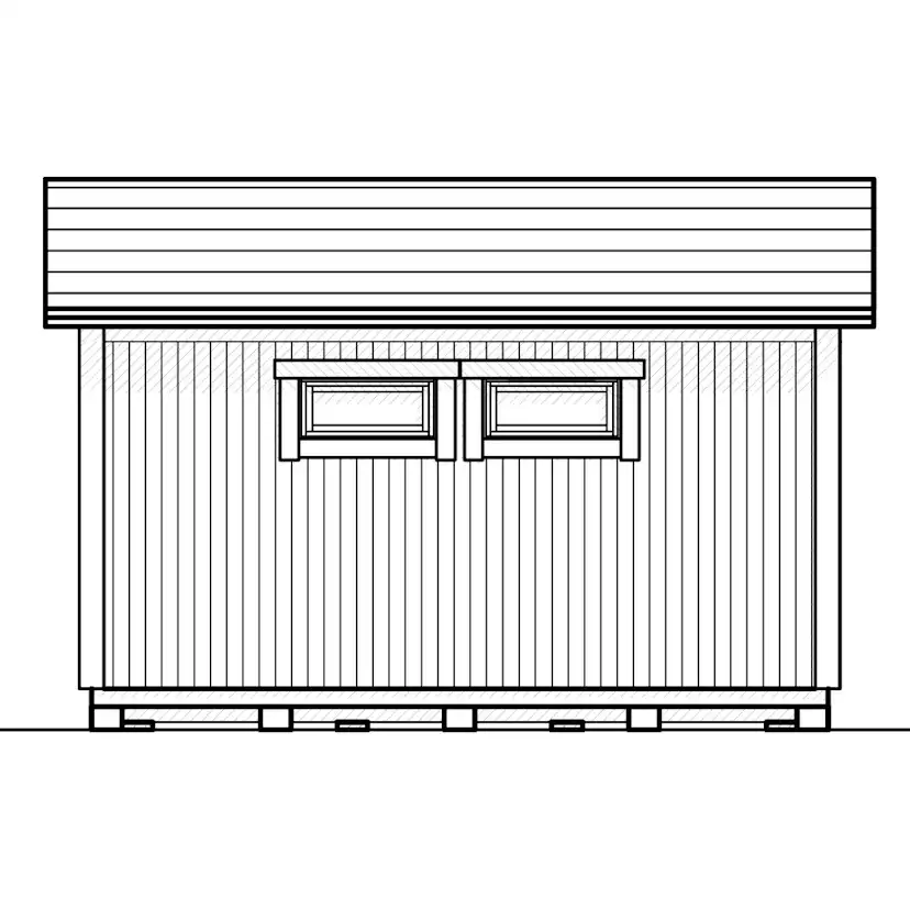 Attefallshus Vibostugan Njuta Funkis 20-4