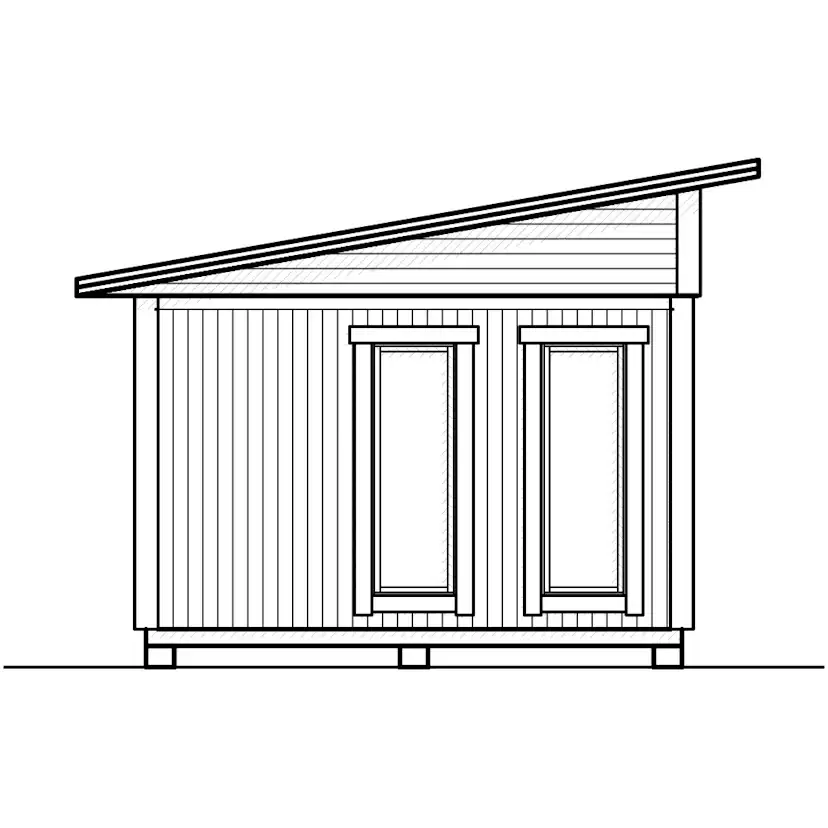 Attefallshus Vibostugan Njuta Funkis 20-4
