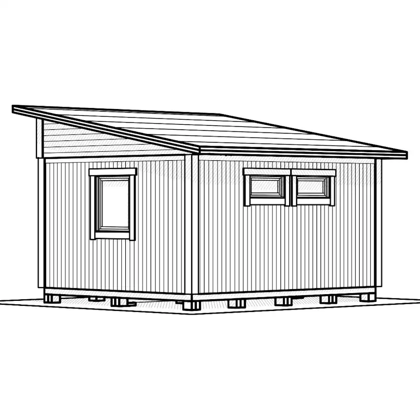 Attefallshus Vibostugan Njuta Funkis 20-4
