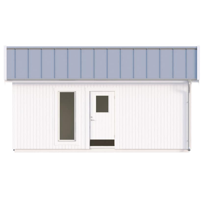 Attefallshus Vibostugan Njuta 25-1 24,3 m² Trähus med Sadeltak