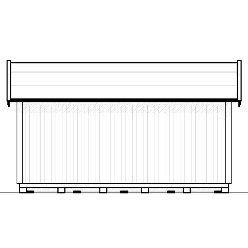 Attefallshus Vibostugan Njuta 25-2 24,3 m² Trähus med Sadeltak