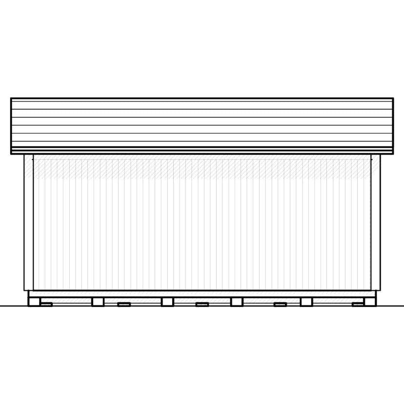 Attefallshus Vibostugan Njuta Funkis 25-2 24,3 m² Trähus
