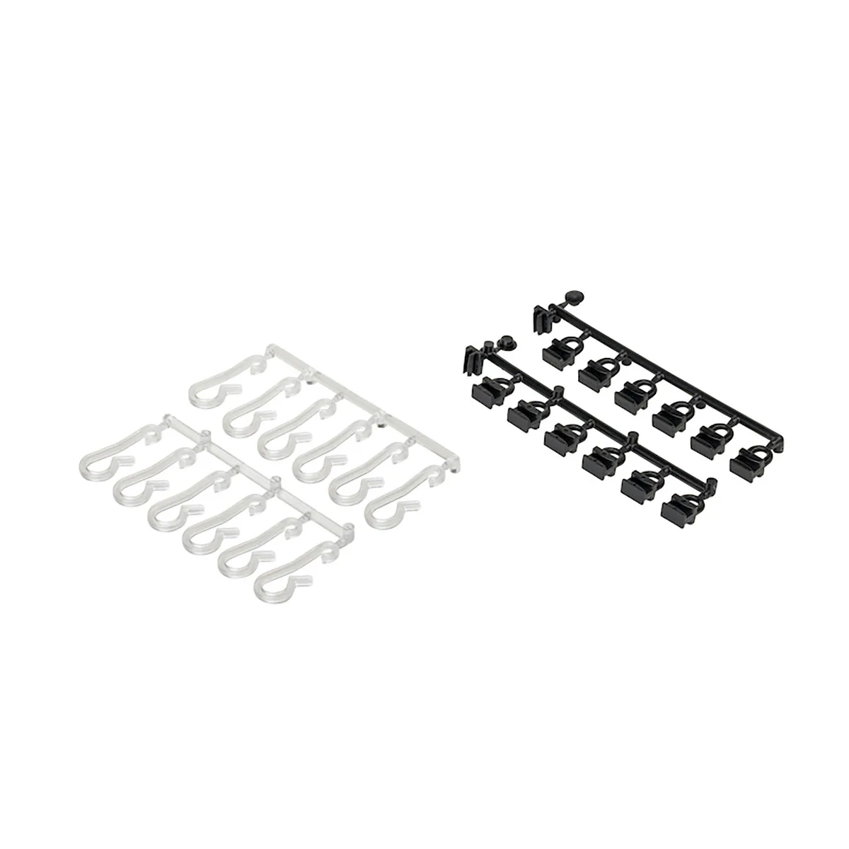 Draperikrokar Leijma Stabil Svart 12-pack