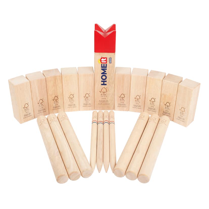 Kubb Home it Play Premium I Gummiträ