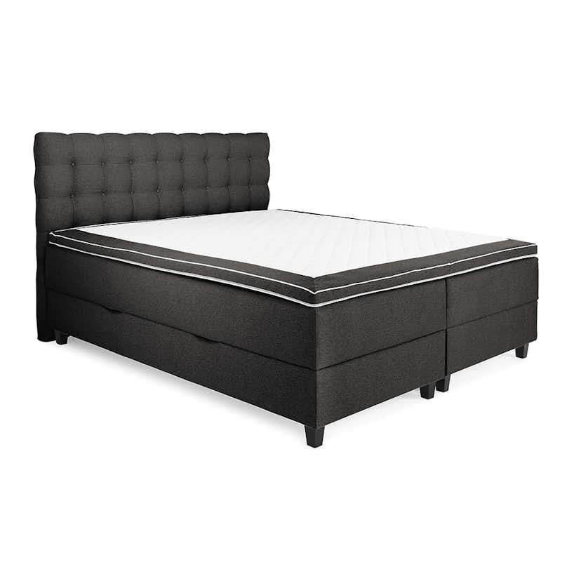 Kontinentalsäng Berg & Strand Sängpaket Royal 160x200 Svart med Förvaring