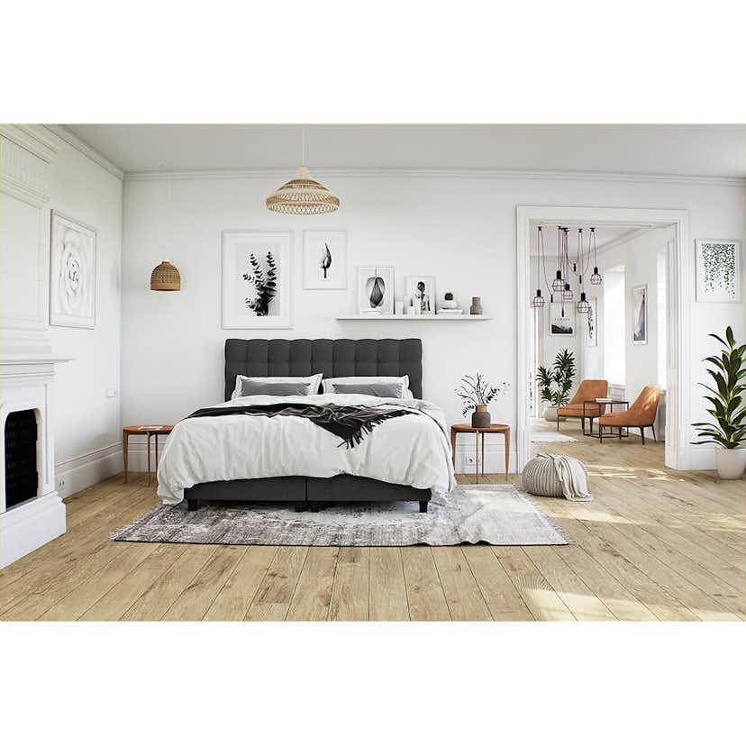 Kontinentalsäng Berg & Strand Sängpaket Royal 160x200 Svart med Förvaring