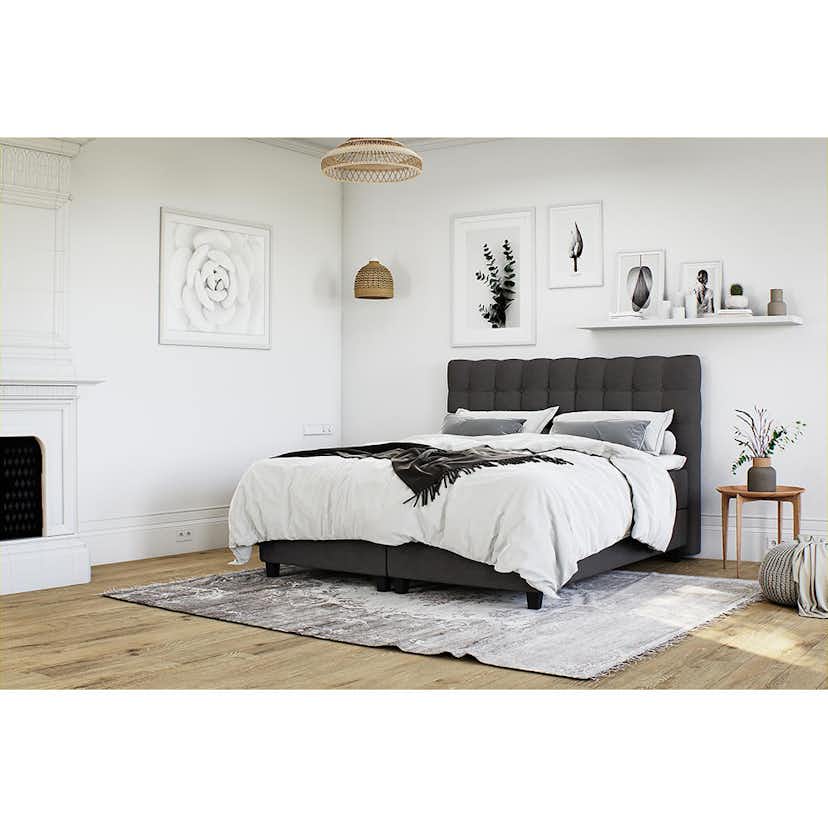 Kontinentalsäng Berg & Strand Sängpaket Royal 160x200 Svart med Förvaring