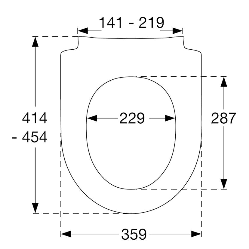 Toalettsits Pressalit Sway D 934