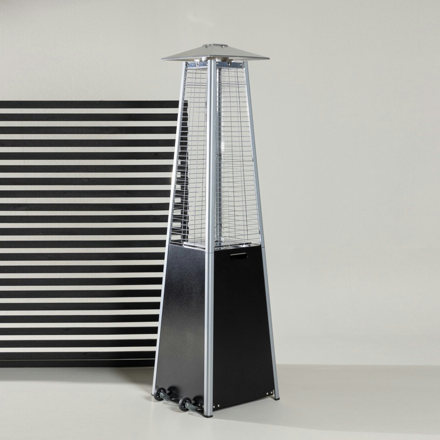 Terassvärmare Venture Home Hottie Square, Stående Gasolvärmare Utomhus i Aluminium