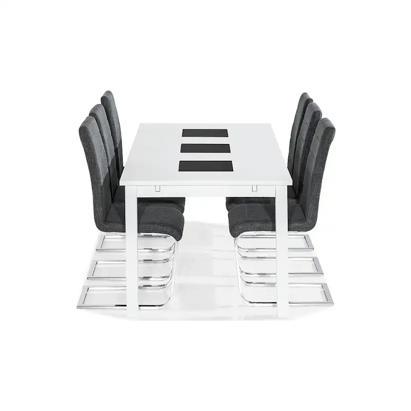 Matgrupp In Living Jasmin med 6 st Cibus Stolar