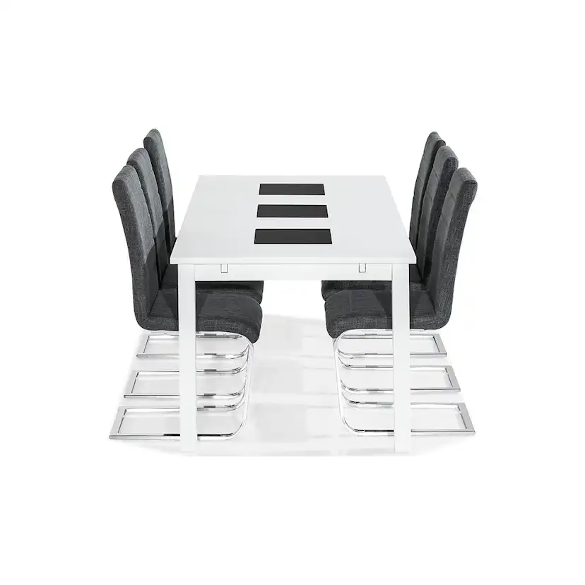 Matgrupp In Living Jasmin med 6 st Cibus Stolar